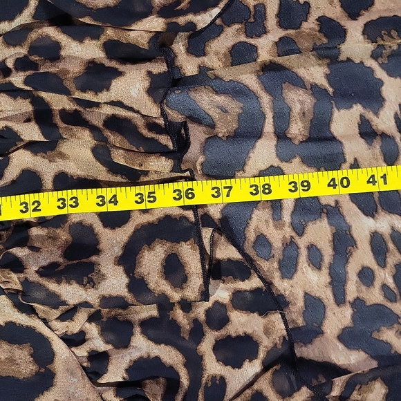 High-Low Animal Print Ruffled Dress 🐆 - Picture 9 of 11